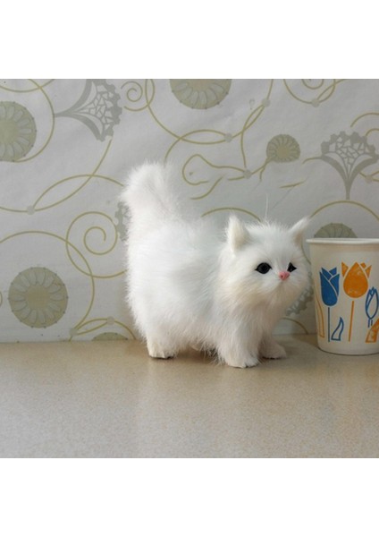 Tüylü Peluş Kedi Peluş Hayvan Oyuncak Noel Doğum Günü Hediyesi (Yurt Dışından) indirimleri