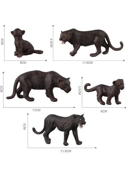Adet Siyah Panter Sevimli Oyuncak Figürü Model Orman Hayvanları Figürleri Oyuncak Leopar Yaban Hayatı Simülasyonu Hayvan Modelleri (Yurt Dışından) fiyatları