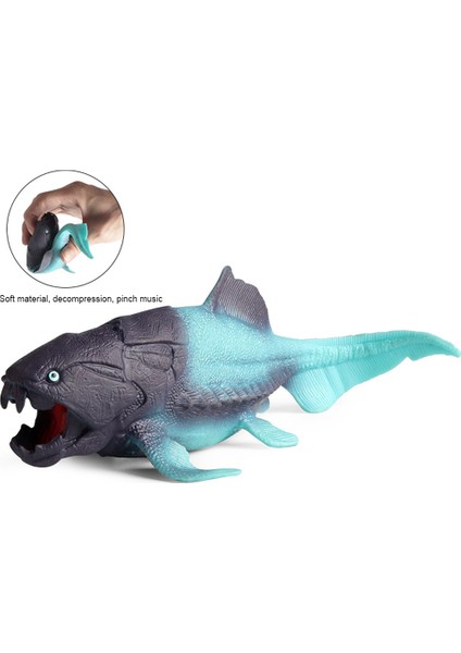 Gerçekçi Deniz Hayvanı Figürleri Simülasyon Kauçuk Antik Dunkleosteus Terrell Heykelcik Oyuncak Dekompresyon Oyuncak Çocuklar Şaka Aksesuarları (Yurt Dışından) fırsatları