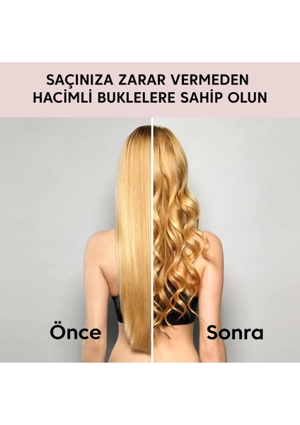 Gül Kurusu Kadife Saç Şekillendirici Kadife Saç Sosisi ve Kadife Saç Bigudi Isısız Saç Şekillendirme