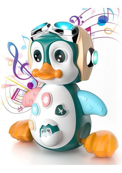 Müzikli Dans Eden Penguen Oyuncağı Müzik ve Işıklar Bebek Erken Eğitim Oyuncakları Kız ve Erkek Çocuklar Için (Yurt Dışından)