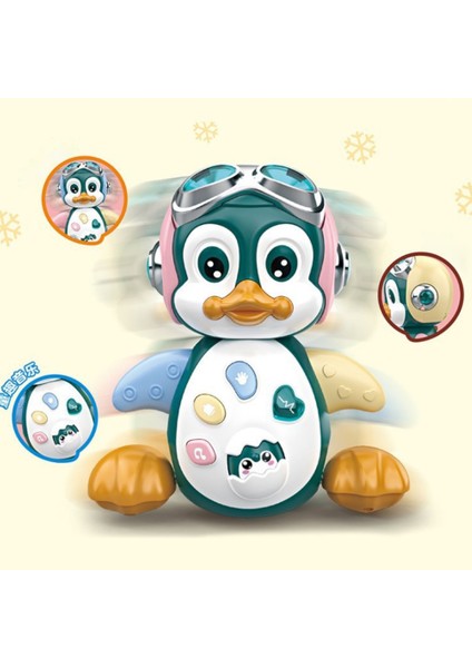 Müzikli Dans Eden Penguen Oyuncağı Müzik ve Işıklar Bebek Erken Eğitim Oyuncakları Kız ve Erkek Çocuklar Için (Yurt Dışından)