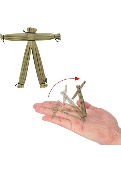 Parti Için Straw Doll Cadılar Bayramı Sihirli Bebek Ürkütücü Etkileşimli Sahne Oyuncağı (Yurt Dışından)