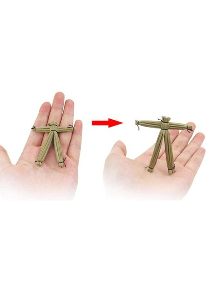 Parti Için Straw Doll Cadılar Bayramı Sihirli Bebek Ürkütücü Etkileşimli Sahne Oyuncağı (Yurt Dışından)