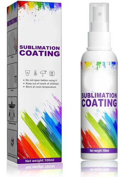 100ML Süblimasyon Kaplama Spreyi Tişörtler Karton Isı Transferi Aşınmaya Dayanıklı Leke Önleyici Çok Amaçlı Kaplama Spreyi (Yurt Dışından)