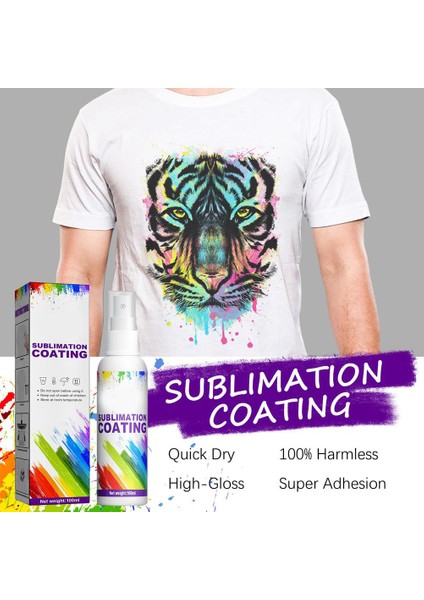 100ML Süblimasyon Kaplama Spreyi Tişörtler Karton Isı Transferi Aşınmaya Dayanıklı Leke Önleyici Çok Amaçlı Kaplama Spreyi (Yurt Dışından)