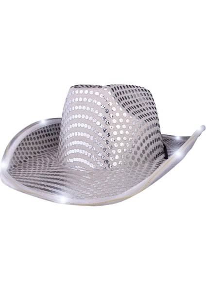 2 Adet Işıklı Kovboy Şapkası Pullu Eva Kovboy Şapkası Cadılar Bayramı Noel Kovboy Kız Giydirme Kostüm Aksesuarları Eğlenceli Parti Şapkaları (Yurt Dışından) fiyatları