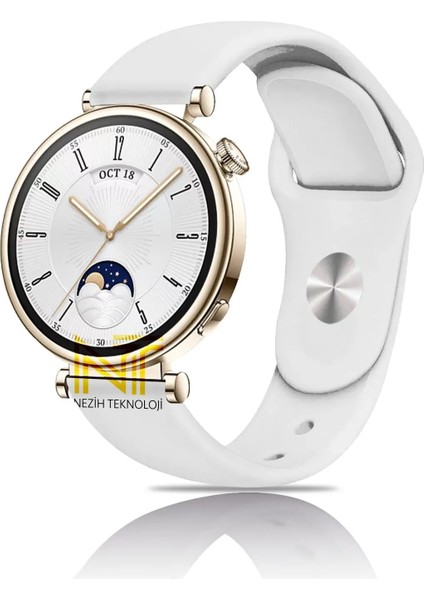 Huawei Watch Gt4 / Gt5 / Gt6 41mm ile Uyumlu Yumuşak Jel Silikon Spor Kordon 18mm
