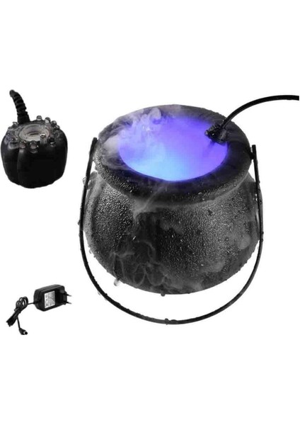 Cadılar Bayramı Cadılar Bayramı Balkabağı Kazanı Renk Değiştiren 12 LED Işıklı Cadılar Bayramı Ev Açık Hava Veranda Parti Dekorasyonları (Yurt Dışından)