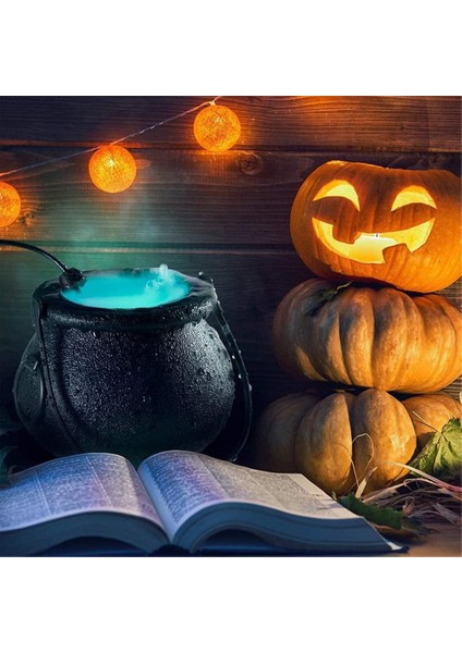 Cadılar Bayramı Cadılar Bayramı Balkabağı Kazanı Renk Değiştiren 12 LED Işıklı Cadılar Bayramı Ev Açık Hava Veranda Parti Dekorasyonları (Yurt Dışından) modelleri