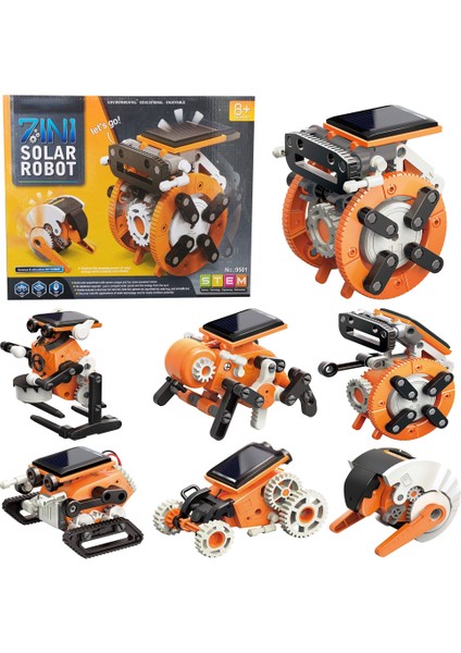 Çocuklar Için 7'si 1 Arada Güneş Enerjili Robot Oyuncakları Güneş Enerjili Robot Bilim Deney Seti Kendin Yap Montaj Robotik Seti (Yurt Dışından)