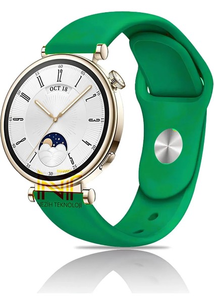 Huawei Watch Gt4 / Gt5 / Gt6 41mm ile Uyumlu Yumuşak Jel Silikon Spor Kordon 18mm