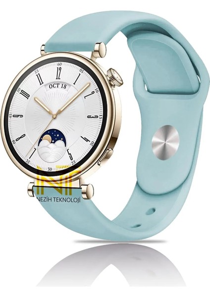 Huawei Watch Gt4 / Gt5 / Gt6 41mm ile Uyumlu Yumuşak Jel Silikon Spor Kordon 18mm