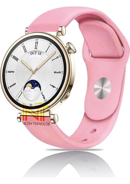 Huawei Watch Gt4 / Gt5 41MM ile Uyumlu 18MM Yumuşak Jel Silikon A+ Kalite Spor Strap