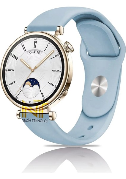 Huawei Watch Gt4 / Gt5 41MM ile Uyumlu 18MM Yumuşak Jel Silikon A+ Kalite Spor Strap