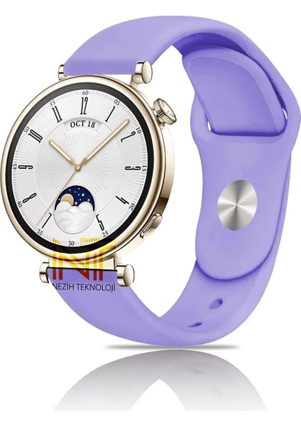 Huawei Watch Gt4 / Gt5 41MM ile Uyumlu 18MM Yumuşak Jel Silikon A+ Kalite Spor Strap