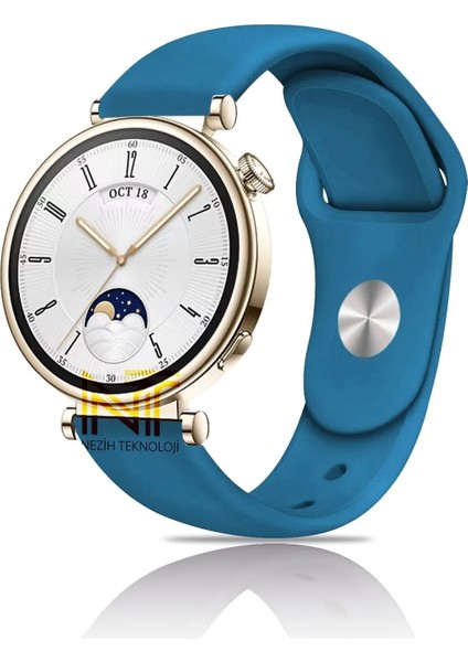 Huawei Watch Gt4 / Gt5 / Gt6 41mm ile Uyumlu Yumuşak Jel Silikon Spor Kordon 18mm