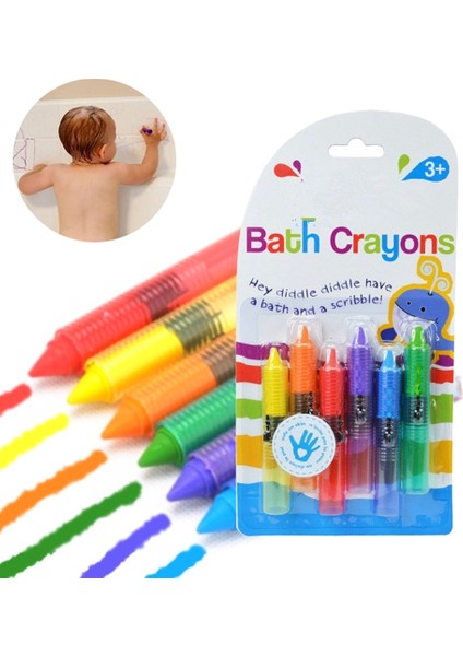Bebek Banyo Boyaları Kolayca Yıkanabilir Toksik Olmayan Renkli Küvet Duş Oyuncakları Çocuklar Için (Yurt Dışından)