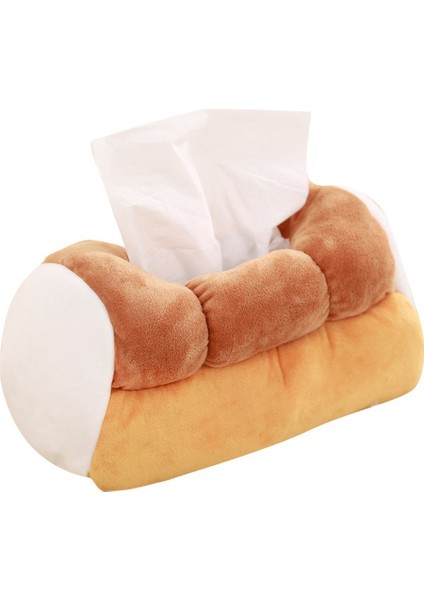 Simülasyon Tost Mendil Kutusu Peluş Ekmek Kağıt Tutucu Peçete Kabı Ev Araba Kafe Için (Yurt Dışından)