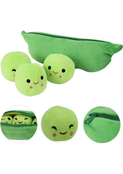 Peluş Oyuncak Yumuşak Yastık Doldurulmuş Bezelye Kabuğu Oyuncakları Çocuk Hediyesi (Yurt Dışından)