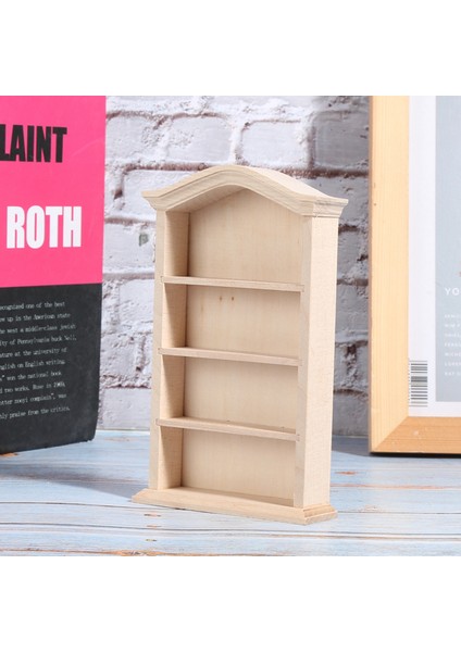 1:12 Bebek Evi Ahşap Kitaplık Modeli Bebekler Için Kendin Yap Bebek Evi Mobilya Aksesuarı Kitaplık (Yurt Dışından) modelleri
