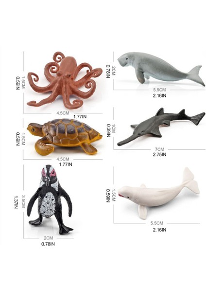 12 Adet Mini Deniz Oyuncakları Çocuklar Için Plastik Deniz Hayvanları Bebek Simülasyonu Okyanus Hayvanları Figürleri Model Hediye Çocuklar Için Hediye (Yurt Dışından) fiyatları