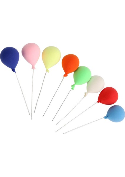 8 Adet Dekoratif Balon 1:12 Bebek Evi Bahçe Reçine Balonu Dekorasyon Için (Yurt Dışından) indirimleri
