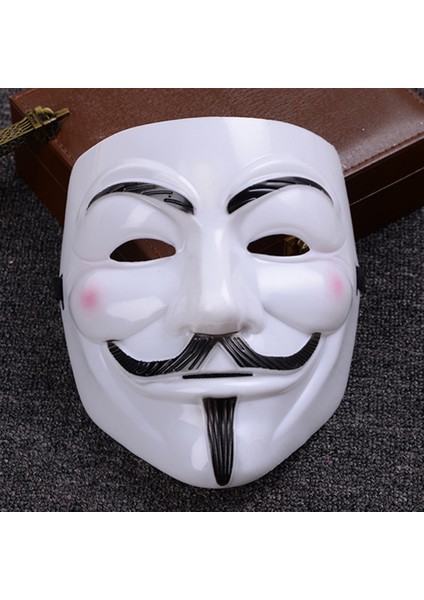 Vendetta Maskesi Korku Maskesi Cadılar Bayramı Için Şık Yetişkin Kostüm Aksesuarları (Yurt Dışından)