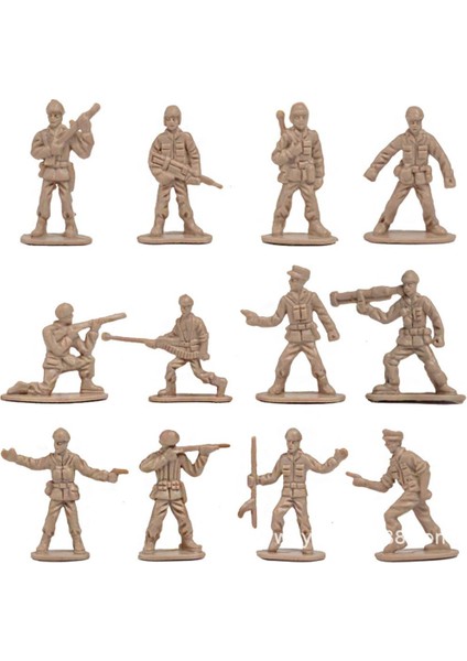 Asker Aksiyon Figürü Ordu Sahnesi Modeli Plastik Mini Asker Oyuncağı Çocuklar Için (Yurt Dışından)