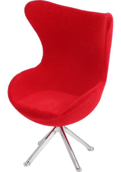 Minyatür Sandalye Mini Flocking Kanepe Mobilya Modeli Dekorasyon 1:12 Bebek Evi Aksesuarıkırmızı (Yurt Dışından) fiyatları