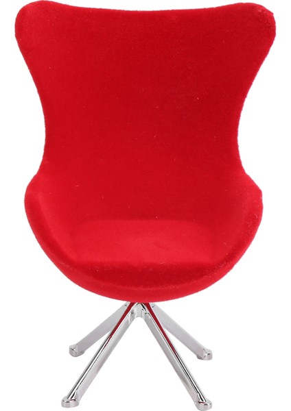 Minyatür Sandalye Mini Flocking Kanepe Mobilya Modeli Dekorasyon 1:12 Bebek Evi Aksesuarıkırmızı (Yurt Dışından) fırsatları