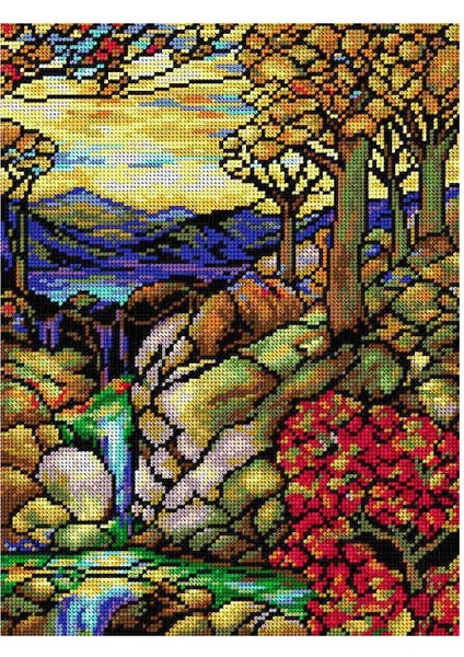 Baskılı Goblen Sonbahar Manzarası 2192 30*40 cm