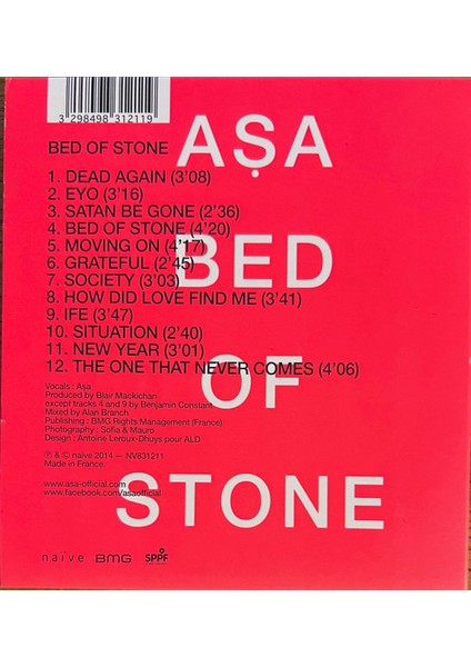 Aṣa – Bed Of Stone CD