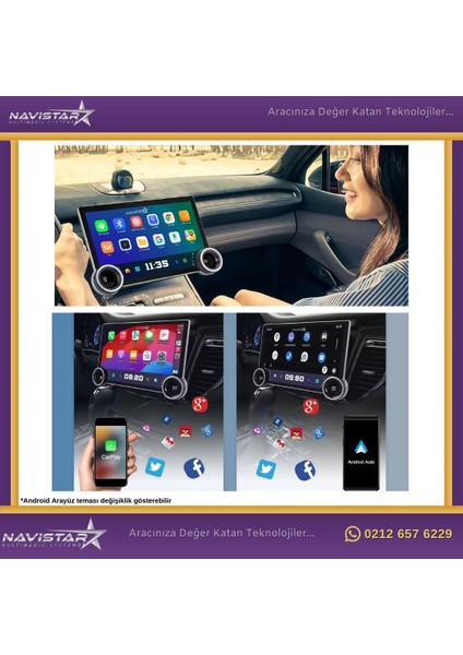 Hyundai IX35 Dual Knob 10&quot; Kablosuz Carplay 4gb + 64GB Android 13 Navigasyon Multimedya Sistemi 2009-2015