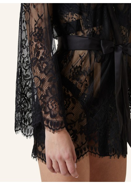 Kimono Isabelle, Şeffaf, Kurdeleli, Geniş Kollu, Özel Koleksiyon indirimleri