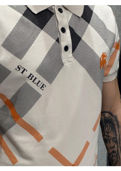 Polo Yaka T-Shirt %95 Pamuk Premium A+ Kalite Beyaz Penye Çekme Solma Bozulma Yapmaz Garanti Stblue fırsatları