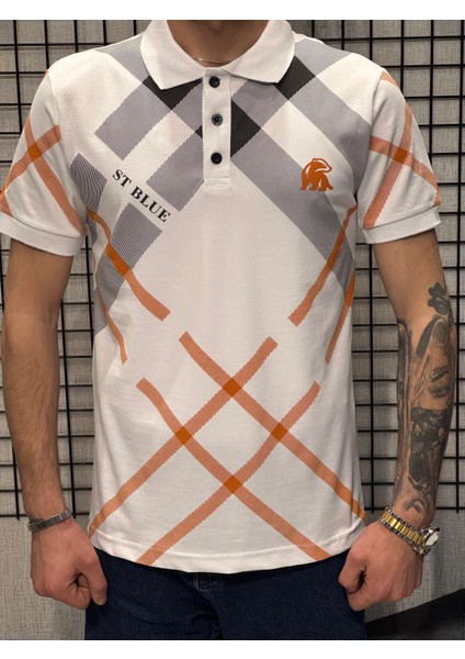 Polo Yaka T-Shirt %95 Pamuk Premium A+ Kalite Beyaz Penye Çekme Solma Bozulma Yapmaz Garanti Stblue modelleri