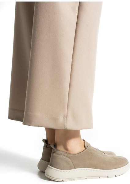 Brenner Kadın Hakiki Deri Bej Nubuk Kadın Günlük Ayakkabı fırsatları