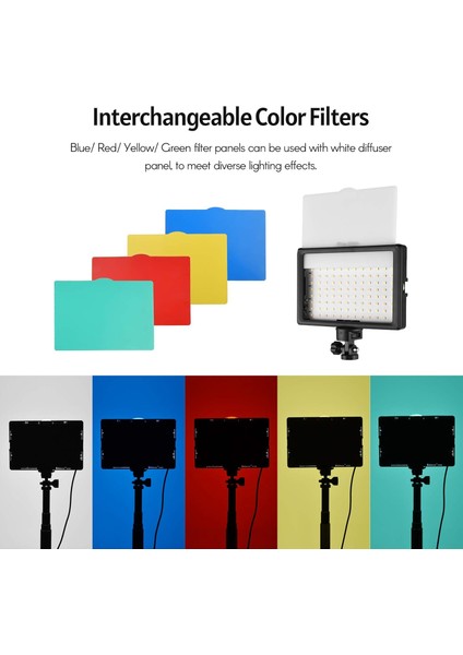 2 Li 19CM 13 Watt 120 LED Fotograf ve Video Işığı ve Mini Tripod Seti Vlog Ürün Youtube Canlı Yayın Vb