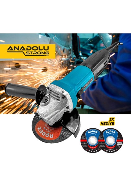 Anadolustrong ANS1034 750W Profesyonel Taşlama Makinası 2 Adet Kesme Diski Hediyeli modelleri