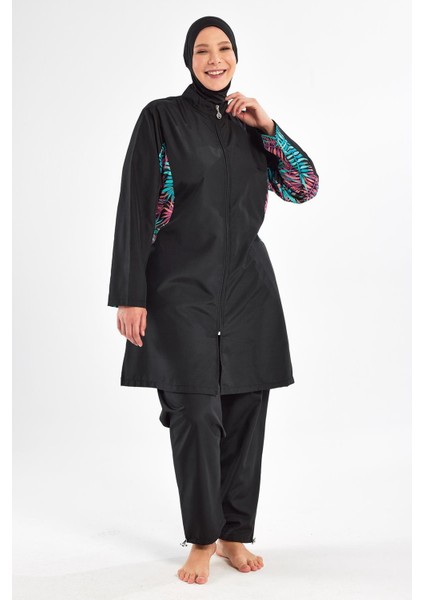 Maresiva 2802 Rayne Battal Uzun Kollu Tesettür Mayo