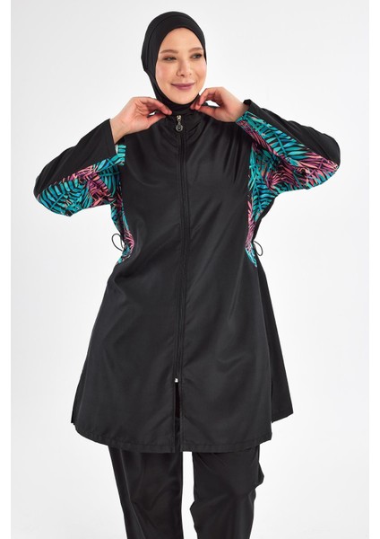 Maresiva 2802 Rayne Battal Uzun Kollu Tesettür Mayo modelleri