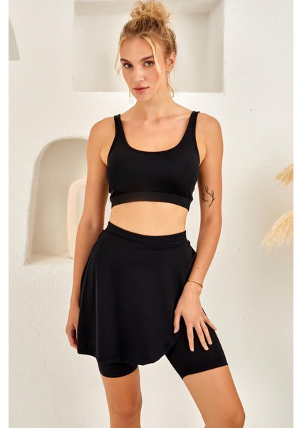 Lapieno 4264 Şort Etekli Bikini Takım