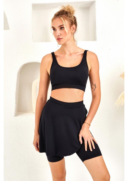Lapieno 4264 Şort Etekli Bikini Takım