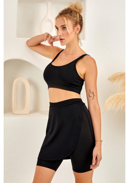Lapieno 4264 Şort Etekli Bikini Takım