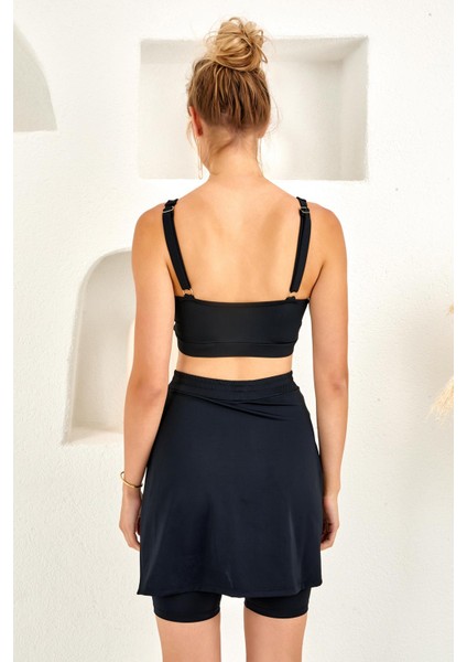 Lapieno 4264 Şort Etekli Bikini Takım