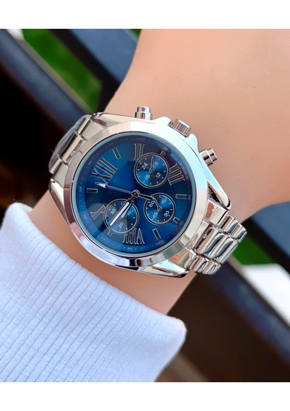 Gümüş Renk Mkrs Modeli Çelik Kordon Kadın Kol Saati