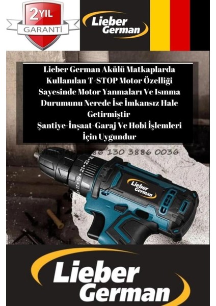 Akülü Vidalama Şarjlı Matkap