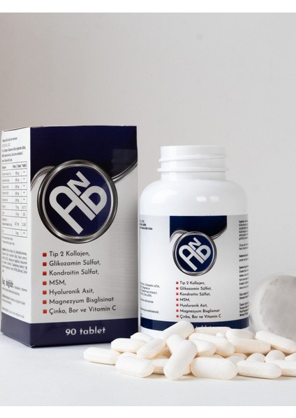 Bor Kolajen Çinko Magnezyum Hyoluronik C Vitamin Glikozamin Kondroitin Msm Içeren Takviye Edici Gıda