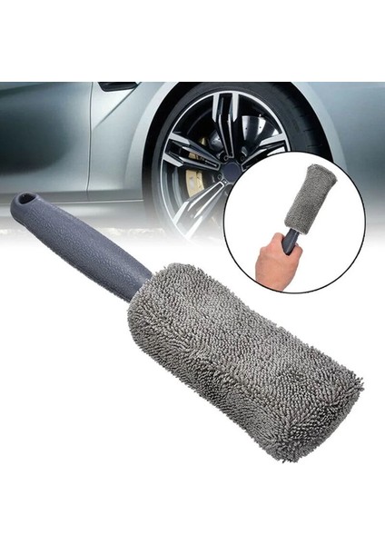 Mikrofiber Jant Temizleme Fırçası Araç Araba Jant Fırçası Oto Bakım Ürünü - FC1047